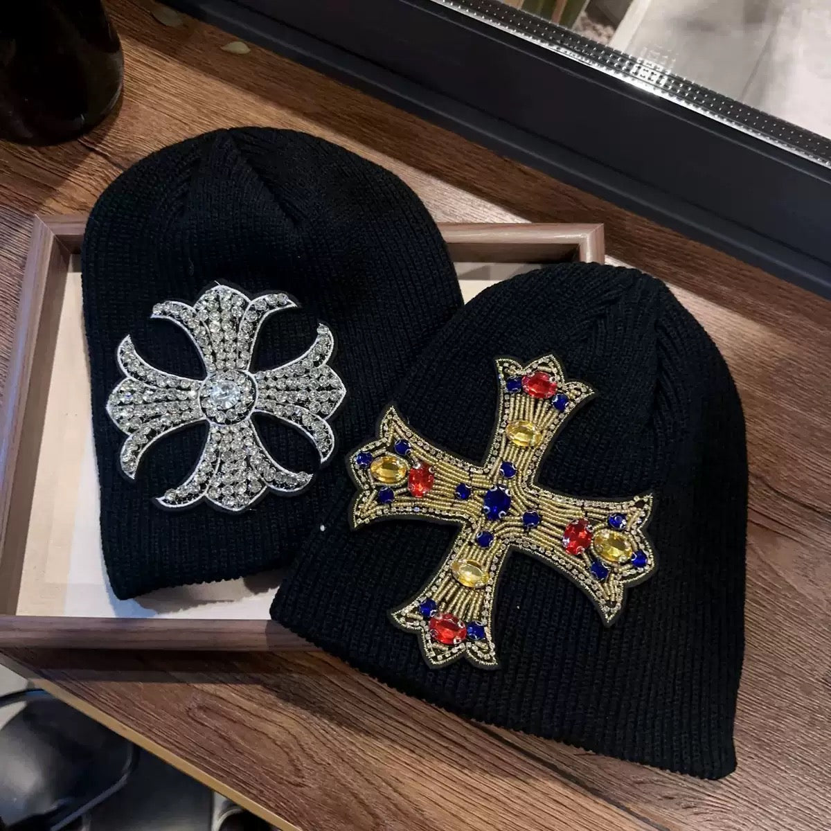 Niche Cross Gem Wool Hat