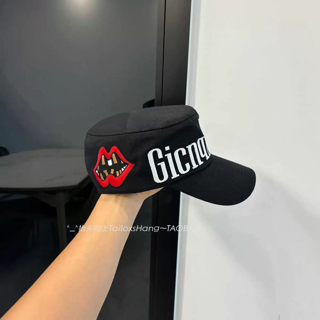 Y2K Wide Brim Embroidery Baseball Cap