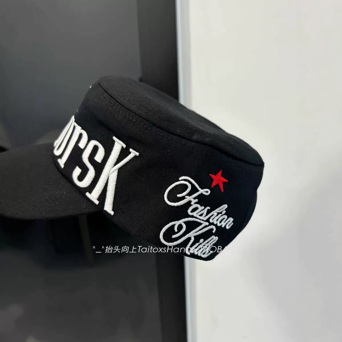 Y2K Wide Brim Embroidery Baseball Cap