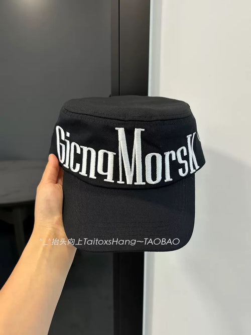 Y2K Wide Brim Embroidery Baseball Cap