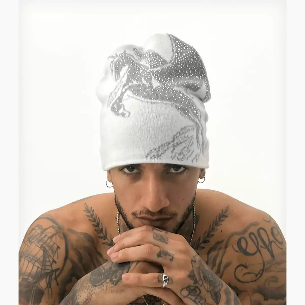 Y2K Subculture Patchwork Beanie