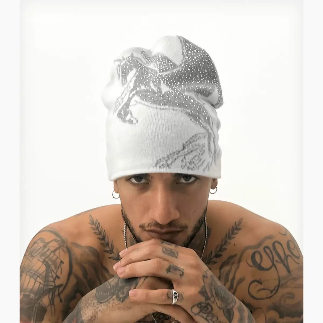 Y2K Subculture Patchwork Beanie